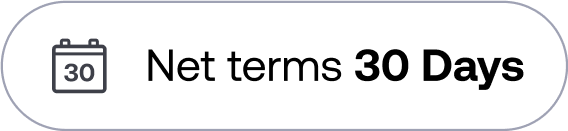 Net Terms 30 days