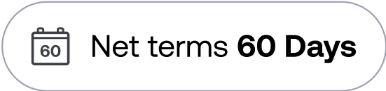 Net terms 60 Days