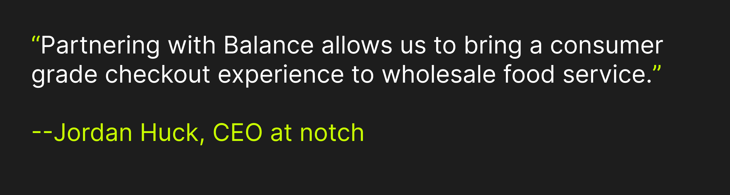 B2B marketplace notch on partnering with Balance